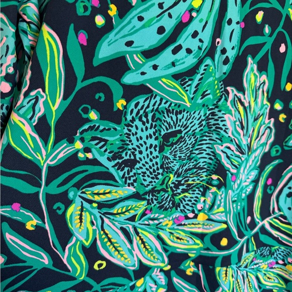 Vibrant Tropical Print Dress - Picture 4 of 7